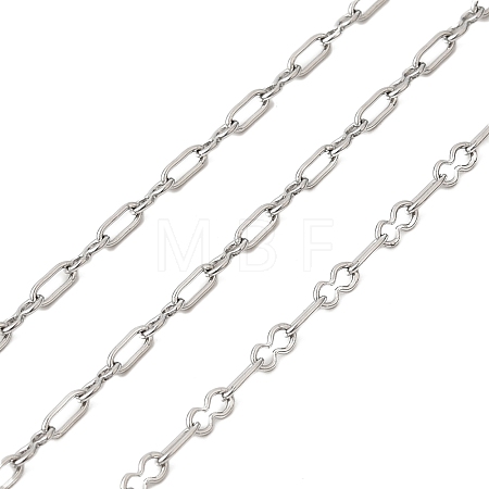 304 Stainless Steel Rectangle Link Chains CHS-B015-14P-1