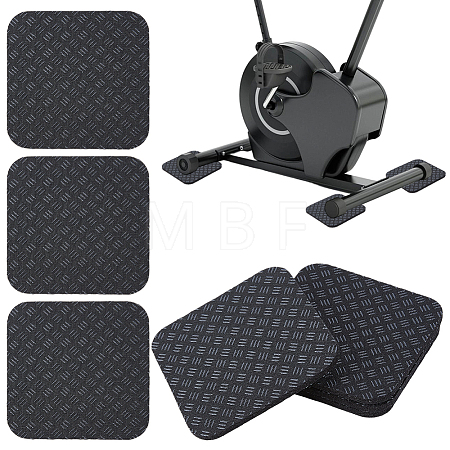 4Pcs Polyurethane & Silicone Anti-slip Treadmill Mat AJEW-GF0014-30-1