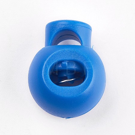 Plastic Iron Spring Cord Locks LS-X-FIND-WH0017-06-1