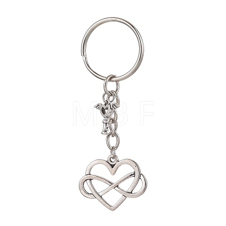 Valentine's Day Heart Alloy Pendant Keychain KEYC-JKC00625-05-1