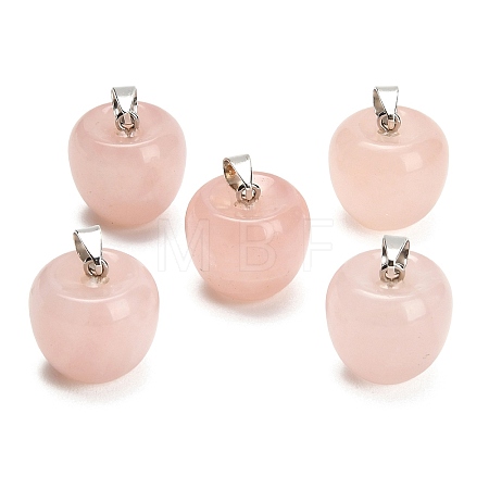 Natural Rose Quartz Pendants GG-K002-15B-1
