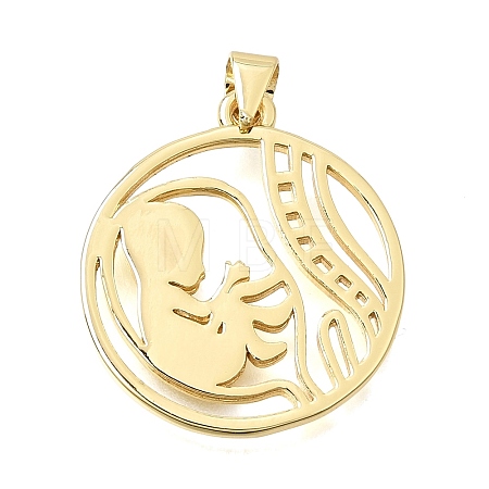 Brass Pendants KK-CBAF3A5-06G-1