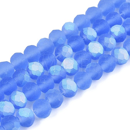 Transparent Glass Beads Strands EGLA-A044-T6mm-MB14-1