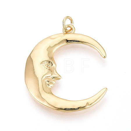 Brass Pendants KK-T080-16G-1