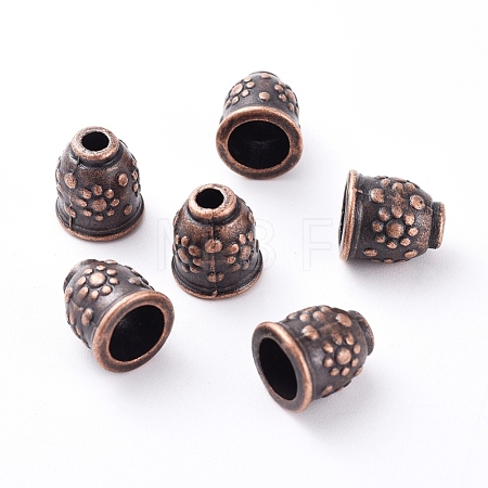 Apetalous Alloy Bead Caps X-TIBEB-0672-R-NR-1