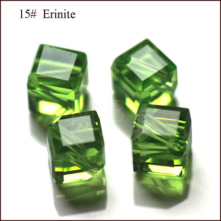 Imitation Austrian Crystal Beads SWAR-F069-6x6mm-15-1