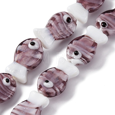 Handmade Lampwork Beads Strands LAMP-G154-07L-1