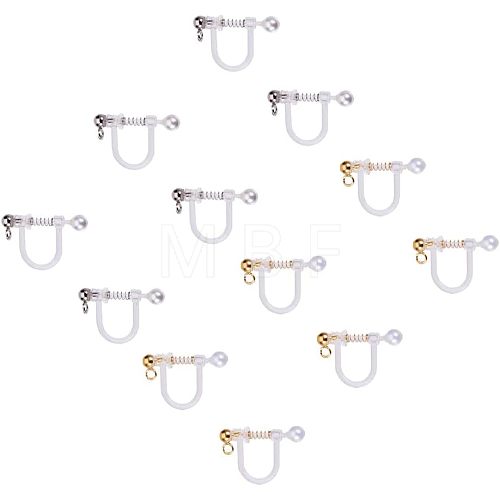 Unicraftale Plastic Clip-on Earring Findings STAS-UN0001-21-1