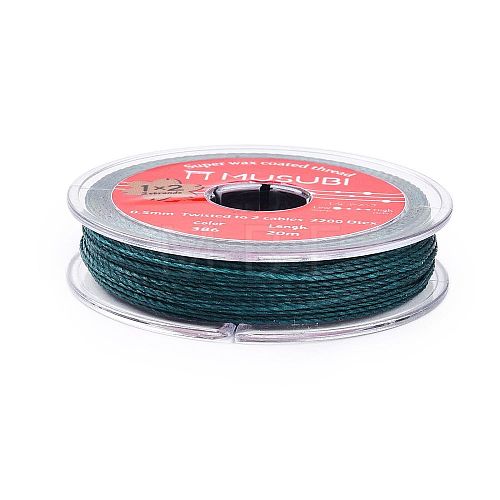 2-Ply Round Waxed Cotton Thread Cords YC-T004-01A-12-1