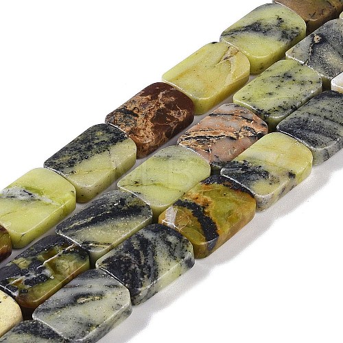 Natural Yellow Turquoise(Jasper) Beads Strands G-M420-M08-02-1