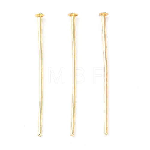 Brass Flat Head Pins KK-N254-47C-G-1