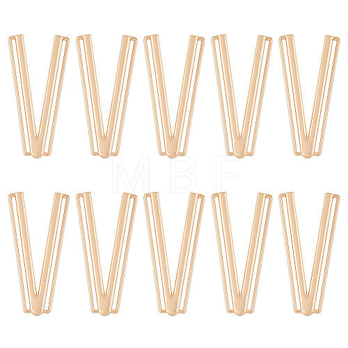 SUPERFINDINGS 10Pcs Alloy Bikini Clips FIND-FH0009-22G-1