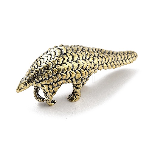 Brass Pangolin Figurines Statues for Home Desktop Feng Shui Ornament KK-A216-10AB-1