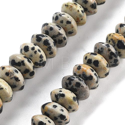 Natural Dalmatian Jasper Beads Strands G-P559-A01-02-1