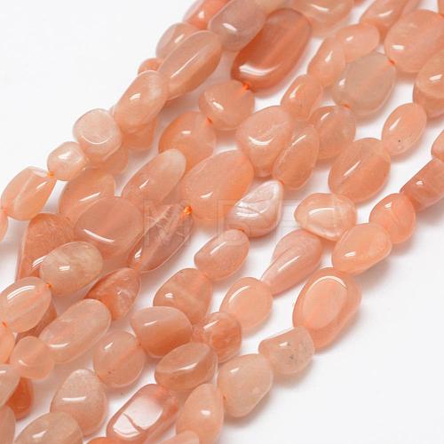 Natural Sunstone Beads Strands G-F521-26-1