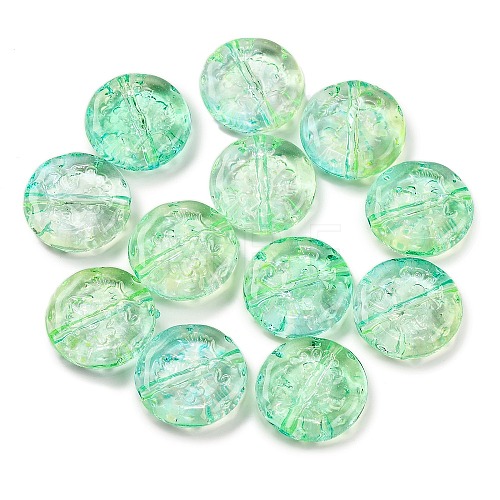 370Pcs Two Tone Transparent Acrylic Beads MACR-K359-27A-1