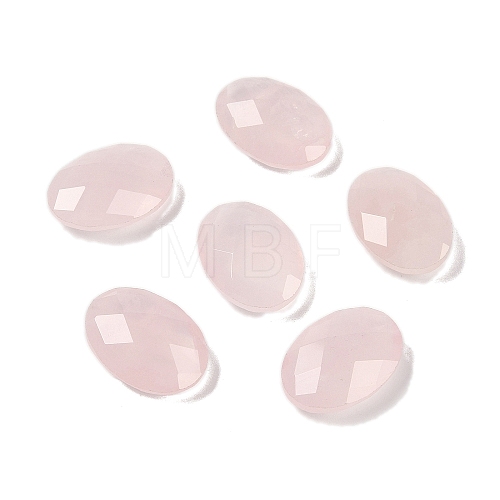 Natural Rose Quartz Cabochons G-O175-15A-01-1