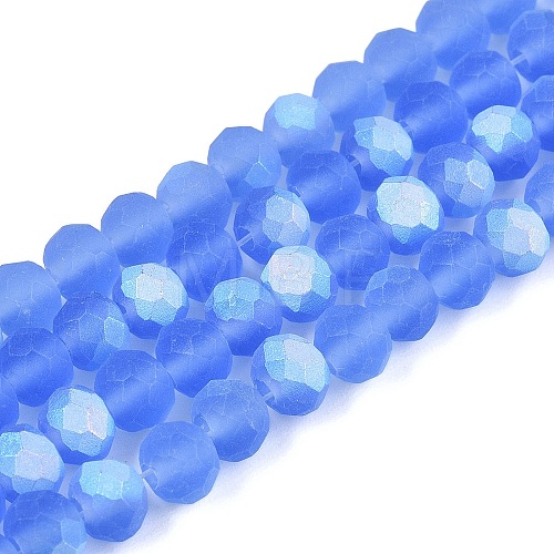 Transparent Glass Beads Strands EGLA-A044-T6mm-MB14-1