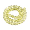 Crackle Transparent Glass Beads Strands GLAA-Q108-02A-16-2