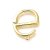 Rack Plating Brass Spring Gate Rings KK-Z086-53G-01-1