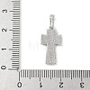 Brass Pave Natural White Shell Pendants KK-S522-01B-P-3