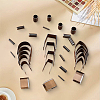 18Pcs Stainless Steel Leather Belt End Punch Cutter TOOL-CL0001-05-8
