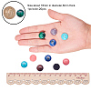 18 Kinds Natural & Synthetic Gemstone Cabochons G-PH0034-24-WH-3