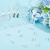 16Pcs 2 Colors Brass Micro Pave Clear Cubic Zirconia Earring Hooks KK-BBC0008-07-4