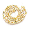Electroplate Non-magnetic Synthetic Hematite Beads Strands G-L485-01C-G-2