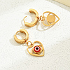 Vintage Luxe Evil Eye Earrings Fashion Ear Hoops QT7622-1