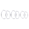 304 Stainless Steel Hoop Earrings EJEW-CJ0001-01-7