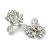 304 Stainless Steel & Rhinestone & ABS Plastic Pearl Stud Earrings EJEW-G400-05P-2