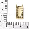 Religion Brass Micro Pave Clear Cubic Zirconia Pendants KK-L268-026G-01-3