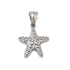 304 Stainless Steel Pendants STAS-B167-12F-P-1