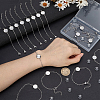 16Pcs 304 Stainless Steel Paperclip Chain Satellite Chain Bracelet Making BJEW-SP0001-32C-3