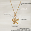 Ocean 204 Stainless Steel Sea Animals Pendant Cable Chain Necklaces for Women WG5B3FA-02-1