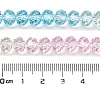 Transparent Painted Glass Beads Strands DGLA-A034-T6mm-A21-3