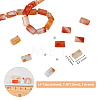2 Strands Natural Orange Botswana Agate Beads Strands G-FH0002-39-2