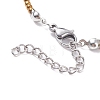 Round Glass Beaded Necklace for Women NJEW-JN03821-02-5
