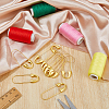 10Pcs Brass Safety Pins KK-HS0002-18-4