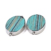 Synthetic Picture Jasper Dyed Connector Charms KK-F868-19P-01-2