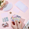 100Pcs PP Plastic Tape Sample Board KY-WH0001-088-4
