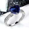 Brass Micro Pave Cubic Zirconia Finger Rings for Women FS-WGC99AF-16-1