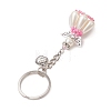 Acrylic Imitation Pearl Keychain KEYC-MZ00030-5