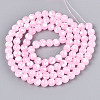 Baking Paint Glass Beads Strands DGLA-N015-8mm-02-2