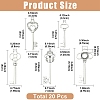 20Pcs 5 Styles Tibetan Style Alloy Big Pendants FIND-YW0012-54-2