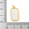 Rack Plating Brass Pave Clear Cubic Zirconia Pendants KK-Z048-02G-3