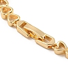 Golden Brass Micro Pave Cubic Zirconia Link Bracelets BJEW-P314-A05-G-3