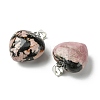 Natural Rhodonite Pendants G-F820-10A-26-2