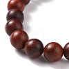 Wooden & Non-magnetic Synthetic Hematite Beaded Bracelet Sets BJEW-JB09063-4